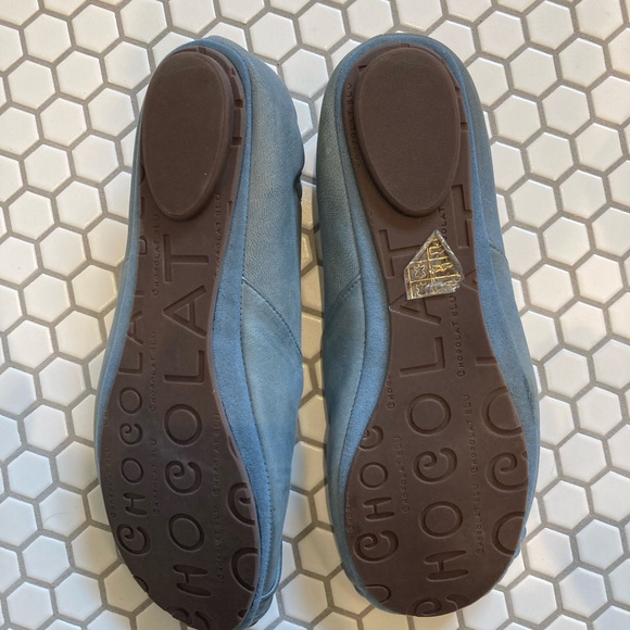 Like New Chocolat Blu denim colored suede flats - Picture 2 of 4